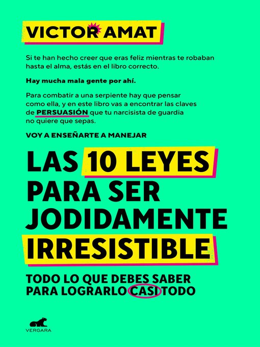 Cover image for Las 10 leyes para ser jodidamente irresistible